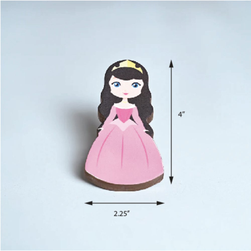 Handmade Acacia Wood Princess Kids Furniture Knob